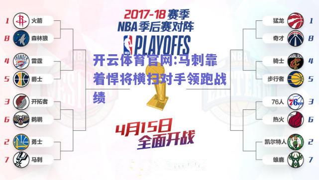 开云体育官网:马刺靠着悍将横扫对手领跑战绩